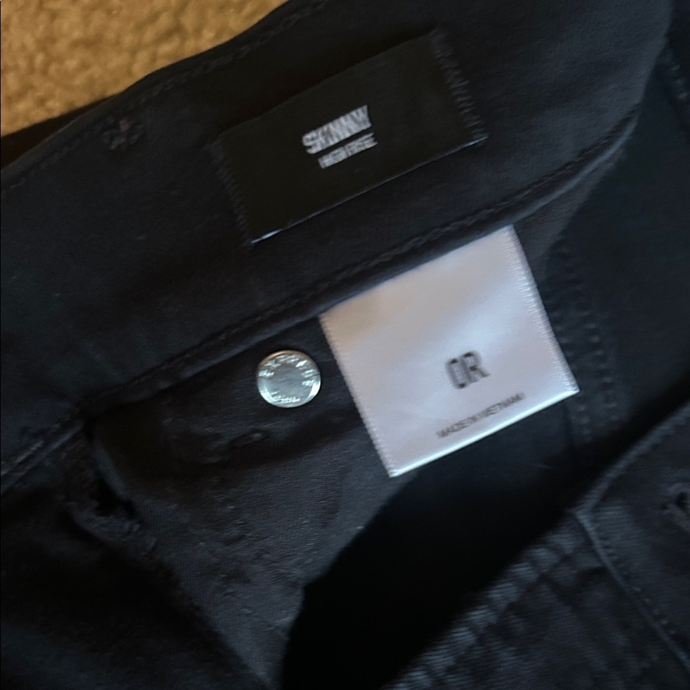 Express Black Jeans Women’s Size 0R Skinny / Slim Denim Pants - Picture 3 of 5